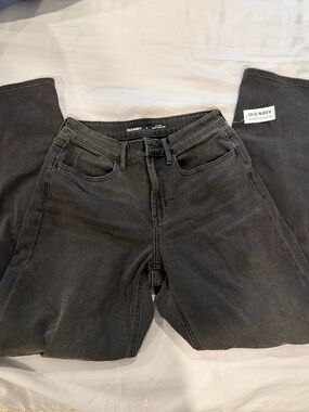 Old Navy Charcoal Wide-Leg High-Rise Jeans